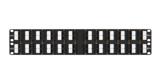 Патч-панель 19" NIKOMAX NMC-RP48UD2-AN-2U-BK