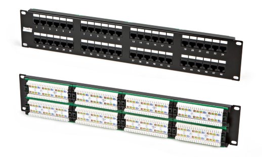 Патч-панель 19" Hyperline PP3-19-48-8P8C-C5E-110D