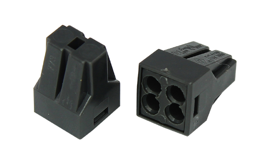 Клеммник для провода Rexant Экспресс-клемма с пастой, 4-проводная до 2,5 мм?, серая 773-304 REXANT (07-3040)