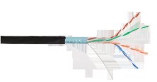 F/UTP 4pair, Cat6a, Solid, Out, PVC (NMC 4255B-BK)