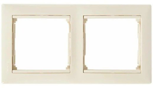 Рамка Valena 2 поста, слоновая кость (774352)