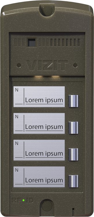 Блок вызова домофона VIZIT БВД-306-4