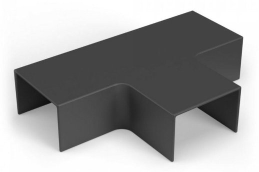 Т-образный угол 25х25 черный (PR08.12869) Промрукав