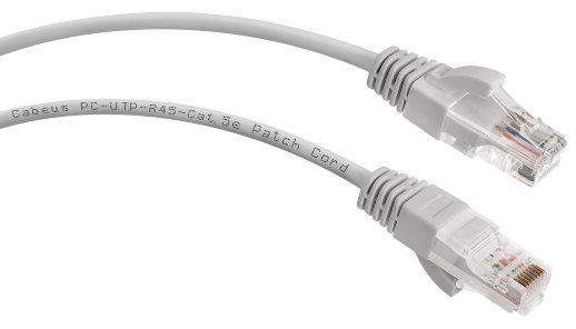 Патч-корд медный CABEUS PC-UTP-RJ45-Cat.5e-1m-LSZH (8863c)