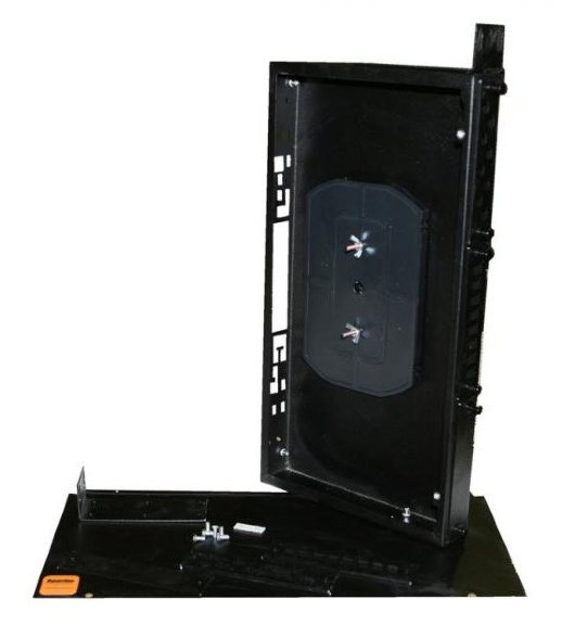 Кросс оптический 19" Hyperline FO-19R-1U-3xSLT-W140H42-24UN-BK