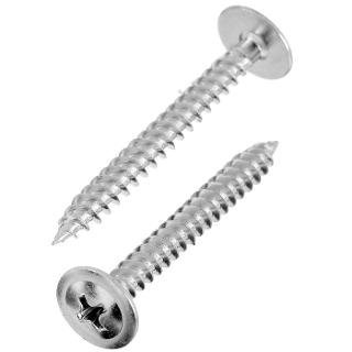 Саморез с полусферической головкой и прессшайбой Промрукав Саморез 4,2х32 с прессшайбой, острый, цинк (100 шт)(PR08.3626)