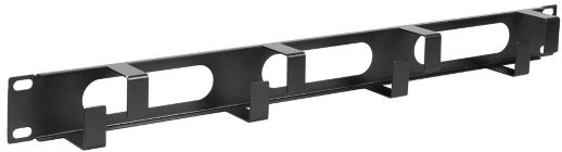 Органайзер кабельный горизонтальный ITK CO05-1M4RM, 4 кольца (черный)