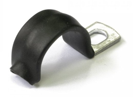 Скоба металлическая однолапковая с полимерным покрытием СМО-П 16-17 (100 шт) (PR08.6007)