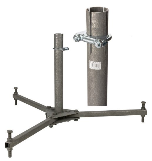 Тренога для молниеприемной мачты высотой 4-7 м (без оснований), термодиффузия TDM (SQ2401-3118)