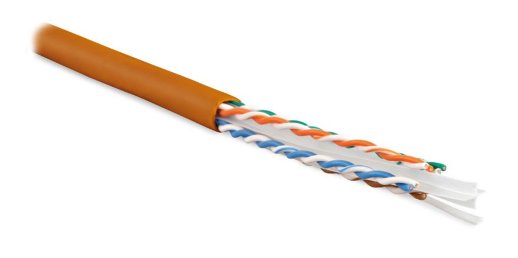 Кабель «витая пара» (LAN) для структурированных систем связи Hyperline UUTP4-C6-S23-IN-LSZH-OR-305