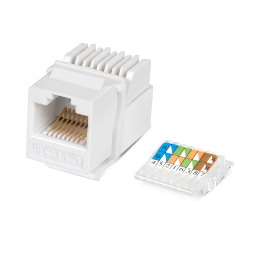 Вставка Keystone Jack RJ-45 CABEUS KJ-RJ45-Cat.5e-Toolless (7480c)