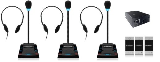 Устройство переговорное клиент-кассир, дуплексное, с записью переговоров STELBERRY SX-411/3