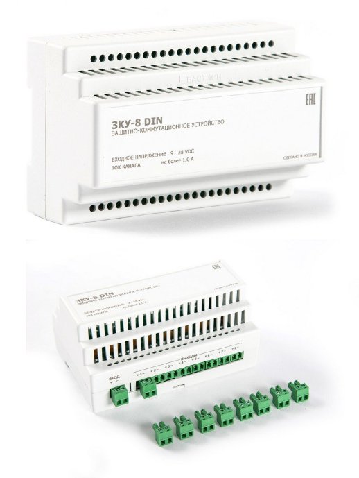 Защитно-коммутационное устройство Бастион ЗКУ-8DIN (230)