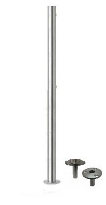 Односторонняя стойка ограждения c 2 отверстиями ASP ASP-D50,8-01.RM