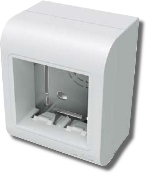 Коробка монтажная ДКС Коробка монтажная PDM под 2 модуля 45х45 мм (10013)