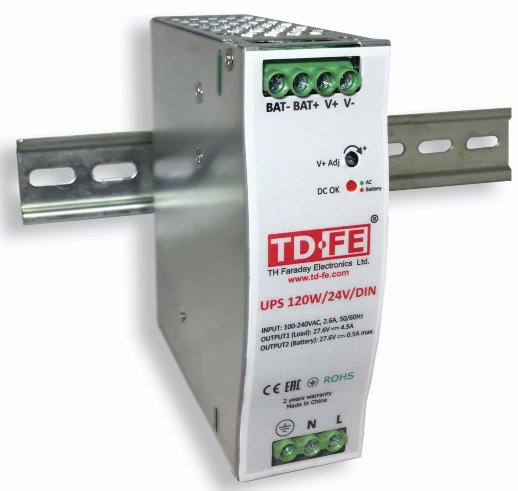 Блок бесперебойного питания FARADAY UPS 120W/24V/DIN