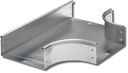 Ответвитель T-образный горизонтальный в комплекте с крепежными элементами и соединительными пластинами, необходимыми для монтажа ДКС Ответвитель DPT T-образный горизонтальный 300х50 (36125K)