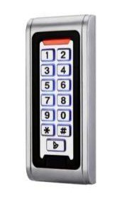 Кодовая панель со встроенным считывателем карт Mifare антивандальная Alarmico ALKP-2MFW