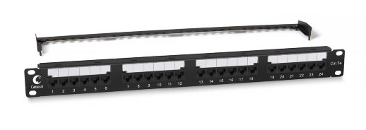 Патч-панель 19" CABEUS PL2-24-Cat.5e-Dual (10588c)