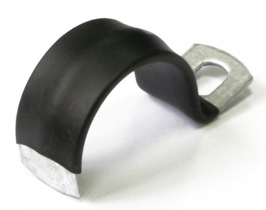 Скоба металлическая однолапковая с полимерным покрытием СМО-П 21-22 (100 шт) (PR08.6009)