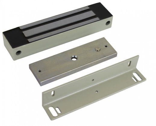 Замок электромагнитный AccordTec ML-350N K-2 с уголком (серый)