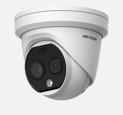 Профессиональная тепловизионная IP-камера купольная Hikvision DS-2TD1217-6/PA