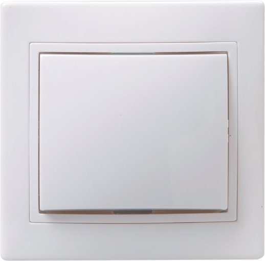 Выключатель скрытой установки серии "КВАРТА" IEK ВС10-1-0-КБ 1кл белый (EVK10-K01-10-DM)