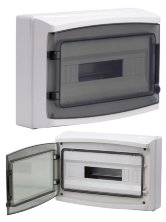 Щиток настенный с дверцей 18 модулей IP65 серый (RB18W6TGD)