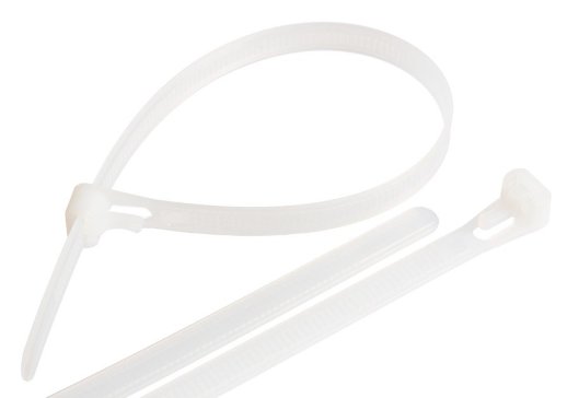 Стяжка нейлоновая открывающаяся NIKOMAX NMC-CTN400-80-RL-WT-100 (100шт)