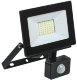 Прожектор светодиодный с датчиком движения IEK СДО 06-30Д черный IP54 6500K (LPDO602-30-65-K02)