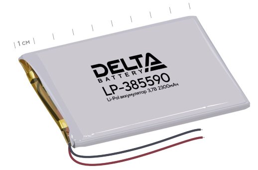 Аккумулятор литий-полимерный призматический Delta Delta LP-385590