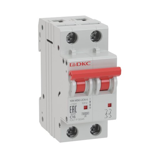 Автоматический выключатель ДКС YON MD63 2P 8А 6кА (MD63-2C8-6)