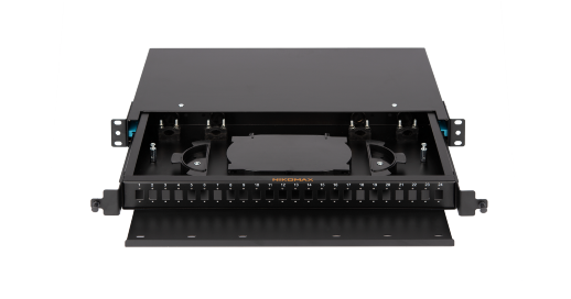 Кросс оптический 19" NIKOMAX NMF-RP24SC-TS-P1-1U-BK