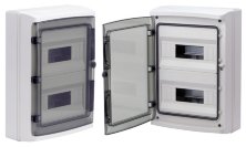 Щиток настенный с дверцей 24 модуля IP65 серый (RB24W6TGD)