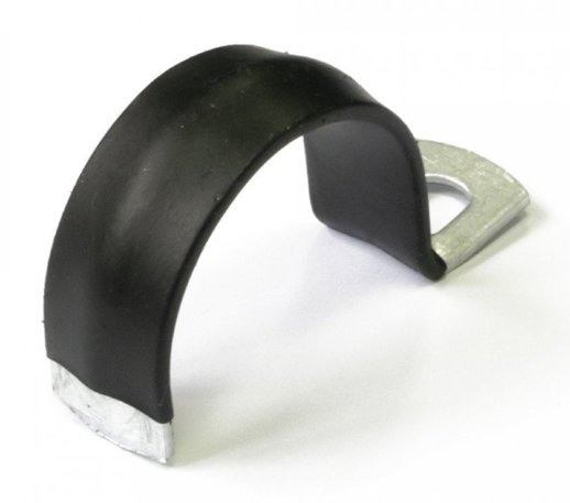 Скоба металлическая однолапковая с полимерным покрытием СМО-П 31-32 (50 шт) (PR08.6011)