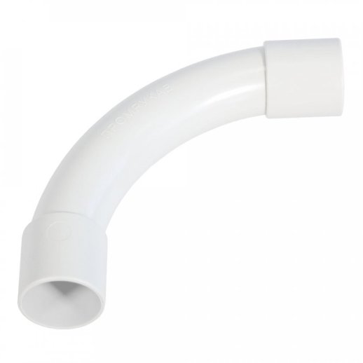 Соединитель угловой D=16 белый (Промрукав) (PR13.0461)