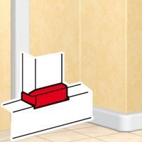 Отвод плоский LegranD Отвод плоский для короба DLP 35х105, 50х150, крышка 65мм (010737)