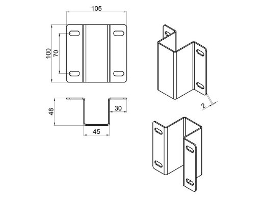 Кронштейн CAME CAME 001PSGRM002
