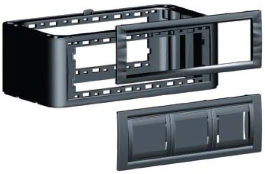 Вертикальное расширение напольной башенки ДКС Вертикальное расширение напольной башенки BUS, серое (09071)