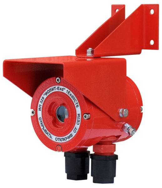 Извещатель пожарный пламени взрывозащищенный Спецприбор ИП 329 "ИОЛИТ-Exd" 2КВ, двухвводный (проходной)