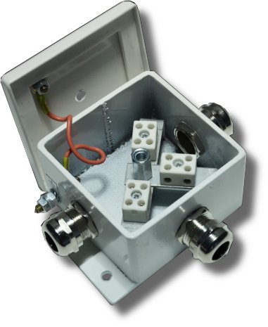 Коробка монтажная огнестойкая Гефест КМ-О (6к)-IP66 три ввода