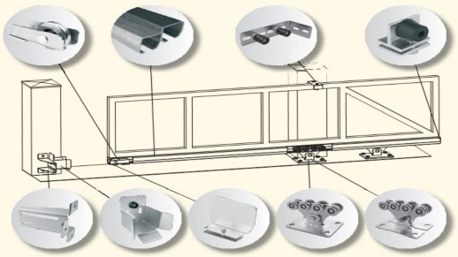 Комплект для откатных ворот массой до 800 кг CAME Комплект для откатных ворот массой до 800 кг