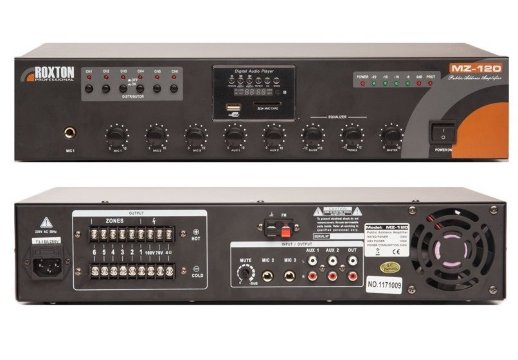 Усилитель комбинированный зональный, 120 Вт ROXTON MZ-120