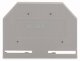 Торцевая и промежуточная пластина WAGO WAGO 280-301 торцевая пластина серая