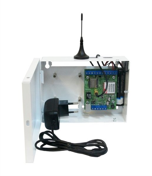 Устройство оконечное объектовое приемно-контрольное c GSM коммуникатором Проксима S400-2GSM-BK12-W-li "Нано"