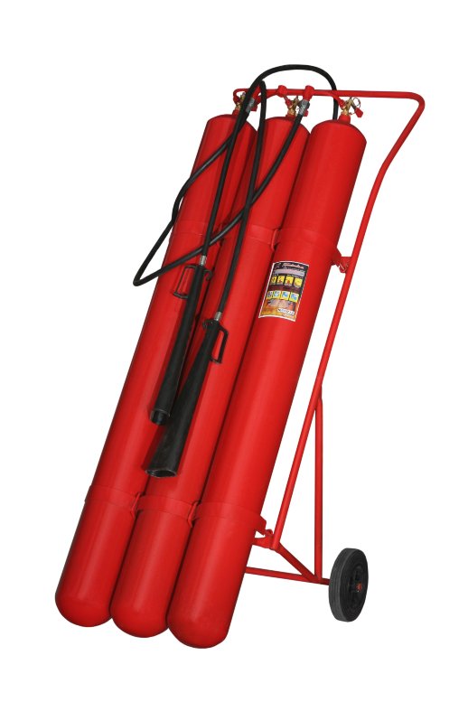 Огнетушитель углекислотный, передвижной ЯрПожИнвест ОУ-55