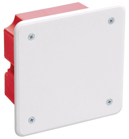 Коробка распаячная для твердых стен (с саморезами, с крышкой) IEK КМ41001 92х92х45 (UKT11-092-092-040)