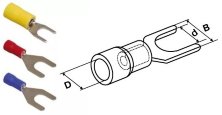 Наконечник НBИ5.5-4 вилка 4-6мм (100шт) (UNL10-006-6-4)