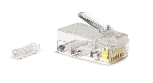 Разъем RJ-45 Hyperline PLUG-8P8C-UV-C6-SH-100 (100 шт)