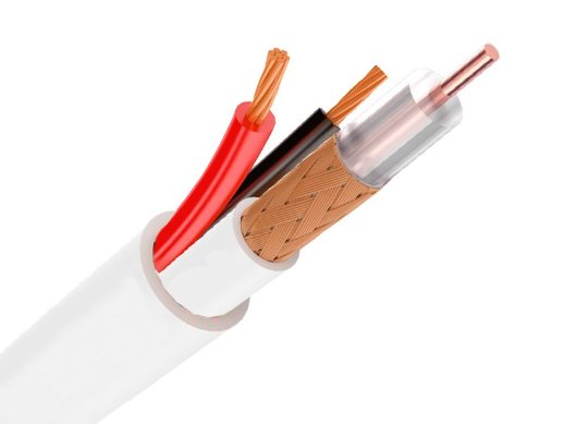 Кабель комбинированный для систем видеонаблюдения Optimus КВК-В 2х0.5 (indoor)